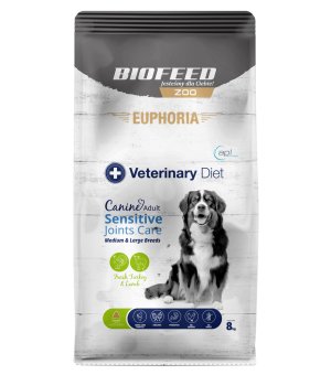 Euphoria VET Canine Sensitive Joints Care Turkey with Lamb - karma sucha dla psów z problemami ze stawami M/L 8kg