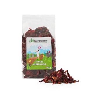 FACTORYHERBS Kwiat Hibiskusa 100g