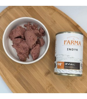 Farma karma mokra dla psów dorosłych Select Monobiałkowa Indyk 400g