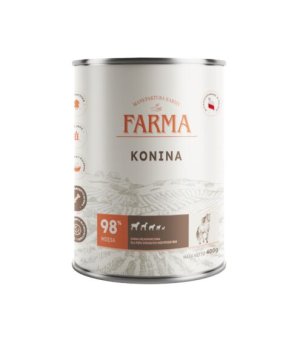 Farma karma mokra dla psów dorosłych Select Monobiałkowa Konina 400g