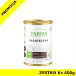 Farma karma mokra dla psów dorosłych Select Monobiałkowa Jagnięcina ZESTAW 6x 400g