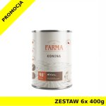 Farma karma mokra dla psów dorosłych Select Monobiałkowa Konina ZESTAW 6x 400g