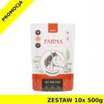 Farma karma mokra dla psów dorosłych Konina Monoproteinowa saszetka ZESTAW 10x 500g