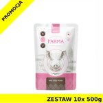 Farma karma mokra dla psów dorosłych Wieprzowina Monoproteinowa saszetka ZESTAW 10x 500g