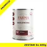 Farma karma mokra dla psów dorosłych Select Monobiałkowa Wołowina ZESTAW 6x 400g
