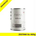 Farma karma mokra dla psów dorosłych Select Monobiałkowa Królik ZESTAW 6x 400g