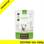Farma karma mokra dla szczeniąt Jagnięcina Monoproteinowa saszetka ZESTAW 10x 500g 