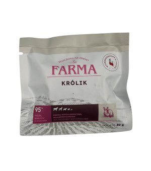 Farma karma tłoczona na zimno dla szczeniąt Królik 50g - próbka