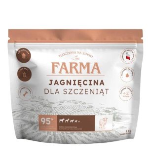 Farma karma tłoczona na zimno dla szczeniąt Jagnięcina 2kg