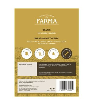 Farma Przysmaki Paski z Jelenia 80g