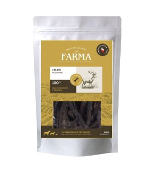 Farma Przysmaki Paski z Jelenia 80g