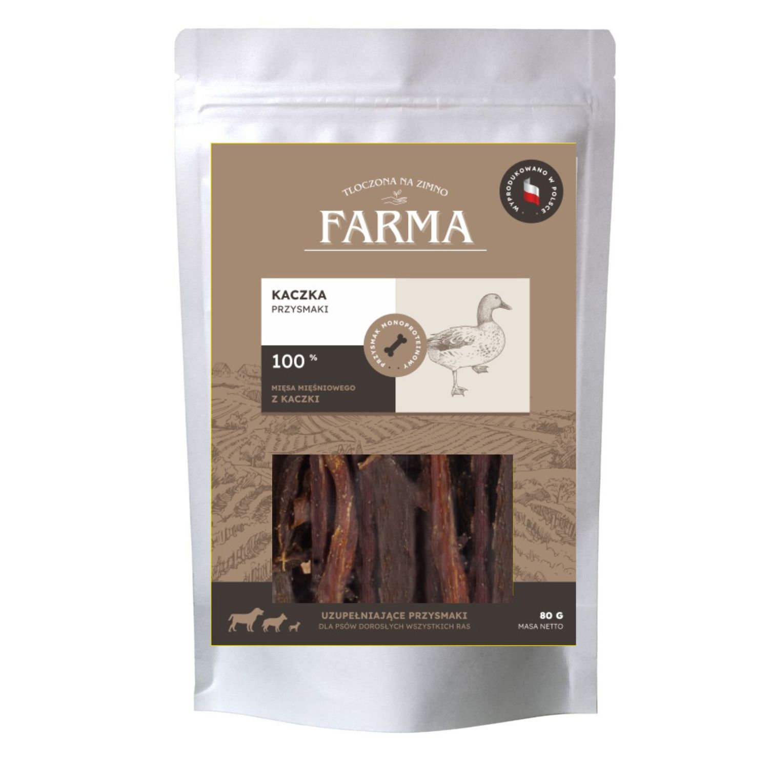 Farma Przysmaki Paski z Kaczki 80g