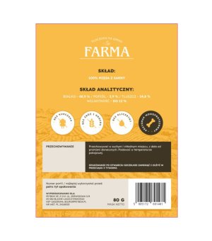 Farma Przysmaki Paski z Sarny 80g