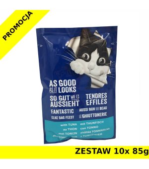 Karma dla kota Felix Fantastic  Tuńczyk w galaretce saszetka  ZESTAW 10x 85g