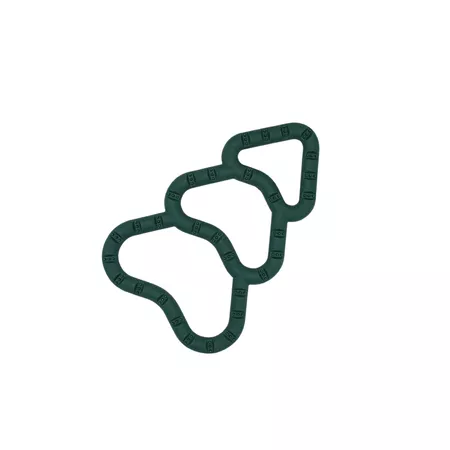 🎄🎁 FIBOO Fibinka XMAS - Szarpak w kształcie choinki ciemno zielony