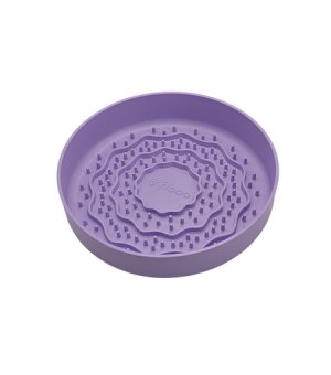 FIBOO Lick Fiboowl - Miska / mata spowalniająca jedzenie 20cm fioletowa 