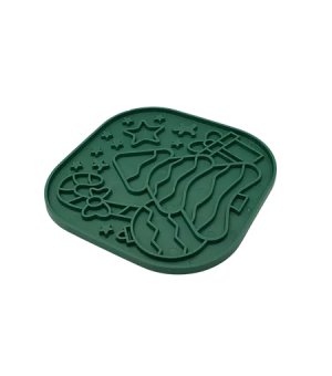 🎄🎁 FIBOO Mata Lolipop XMAS - Lick mata ciemno zielona 19x19cm 