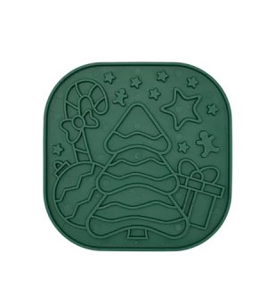 🎄🎁 FIBOO Mata Lolipop XMAS - Lick mata ciemno zielona 19x19cm 
