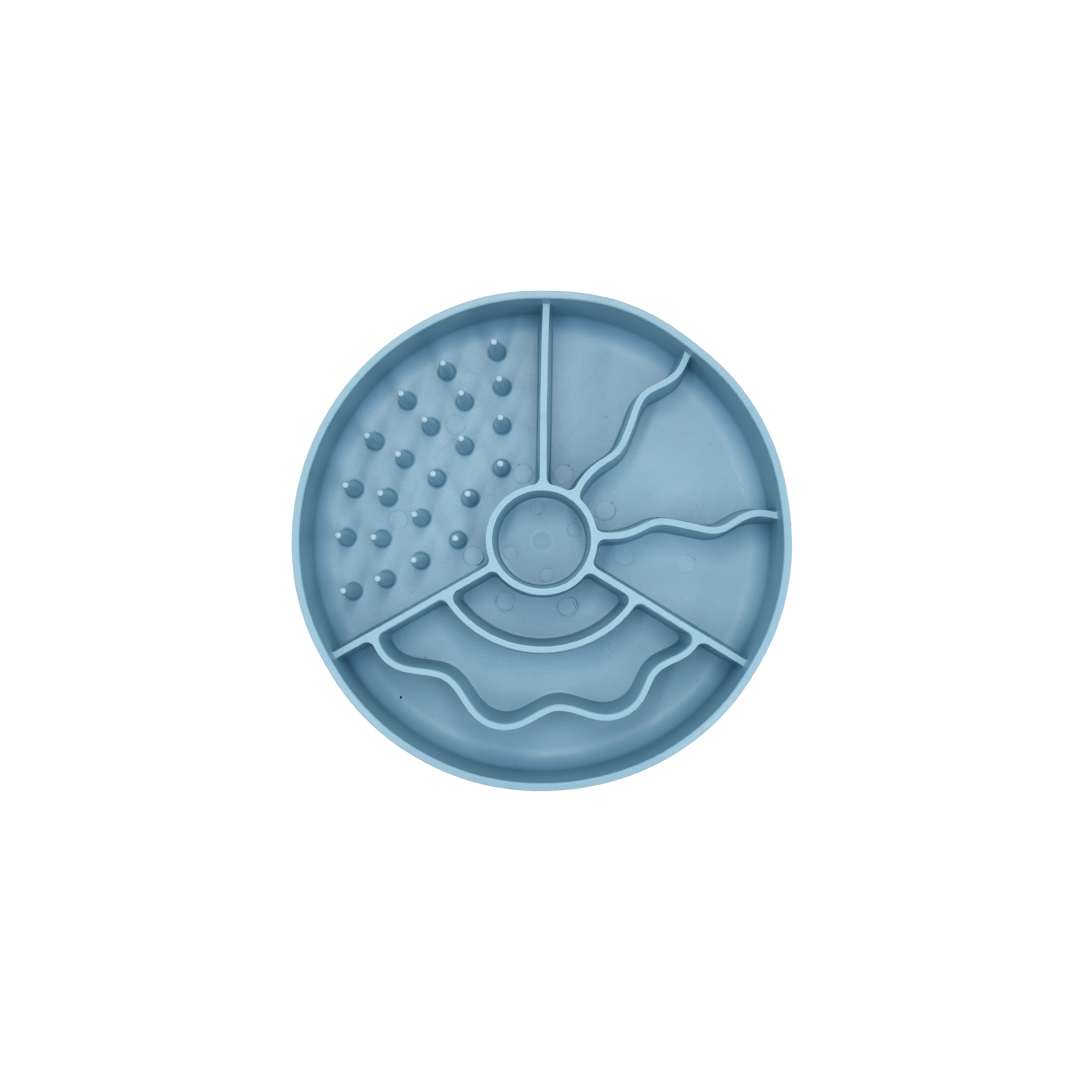 FIBOO Slow Fiboowl MINI - Miska spowalniająca jedzenie 15cm ciemny niebieski