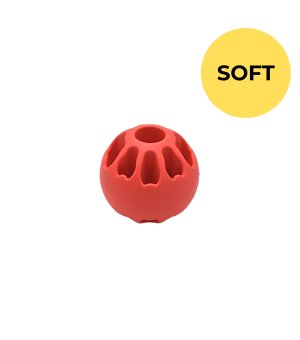 FIBOO Snack Fibooll SOFT piłka na przysmaki Koralowy 8cm