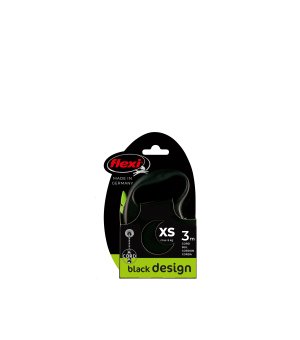 Flexi BLACK DESIGN linka XS 3m - ZIELONY 