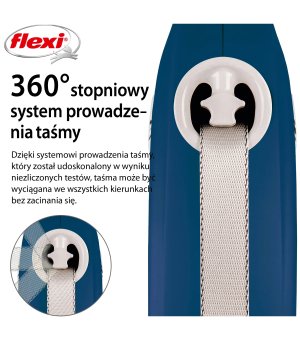 Flexi Comfort Plus L taśma 8m - niebieski