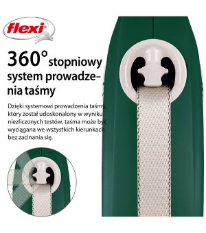 Flexi Comfort Plus L taśma 8m - zielony