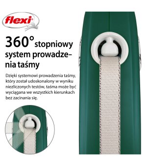 Flexi Comfort Plus M taśma 5m - zielony