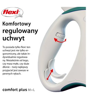 Flexi Comfort Plus M taśma 5m - zielony