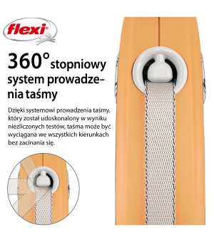Flexi Comfort Plus S taśma 5m - jasny żółty