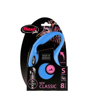 Flexi New Classic linka 8m rozm S - NIEBIESKA