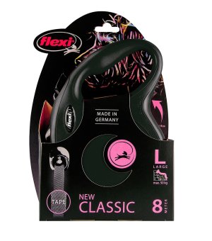 Flexi New Classic taśma L 8m  - CZARNA