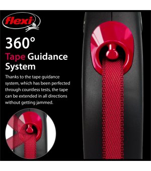 Flexi NEW CLASSIC taśma M 5m - BLACK FIRE