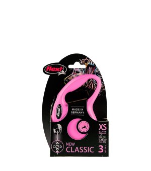 Flexi New CLASSIC XS LINKA 3M 8KG RÓŻOWA