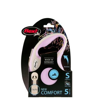 Flexi New Comfort S taśma 5m - RÓŻOWO- SZARA