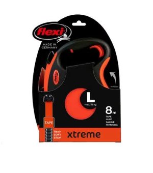 Flexi XTREME L TAŚMA 8M - POMARAŃCZOWA