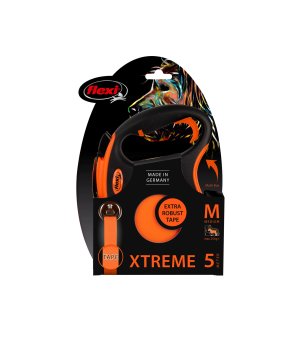 Flexi XTREME M TAŚMA 5M - POMARAŃCZOWA