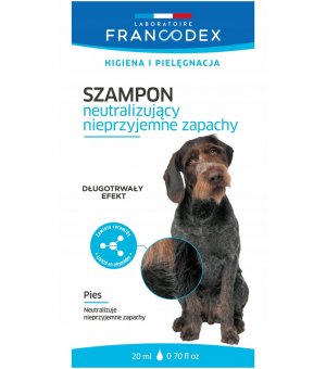 FRANCODEX SZAMPON DLA PSÓW NEUTRALIZUJĄCY ZAPACHY SASZETKA 20ML