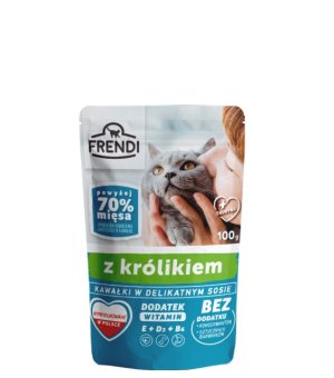 Frendi kawałki mięsa w delikatnym sosie MIX SMAKÓW dla kota ZESTAW 10x 100g