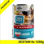 Frendi kawałki w delikatnym sosie z Wołowiną dla psa ZESTAW 6x 1250g