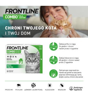 Frontline Combo 3 x 0,5ml d/kotów i fretek 
