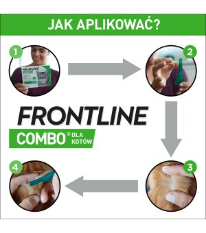 Frontline Combo 3 x 0,5ml d/kotów i fretek 