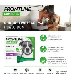 Frontline Combo L 3 x 2,68ml psy 20-40kg 