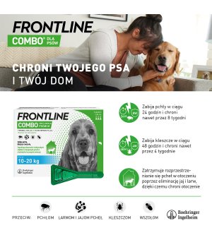 Frontline Combo M 3 x 1,34 ml psy 10-20kg