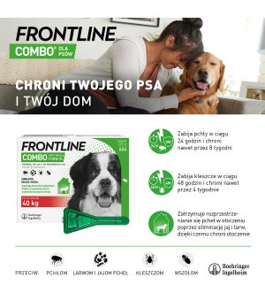 Frontline Combo XL 1 x 4,02 ml psy powyżej 40kg Termin 30.09.2025r.