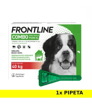 Frontline Combo XL 1 x 4,02 ml psy powyżej 40kg Termin 30.09.2025r.