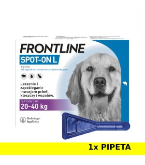 FRONTLINE Spot On pies L 1 x 2,68ml - Krótki termin: 30.08.2025r.