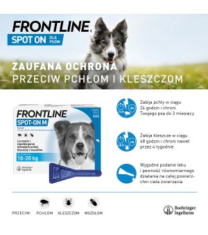 FRONTLINE Spot On pies M 1 x 1,34ml Termin: 30.06.2025r