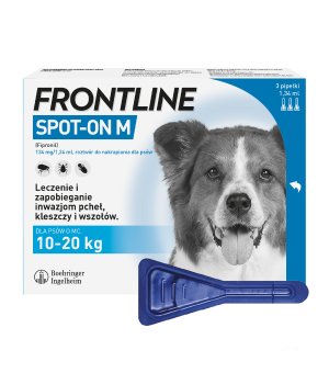 Frontline Spot ON Pies M 10-20kg 3x1,34m 