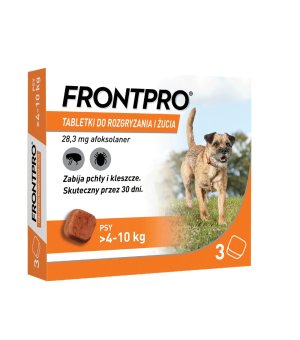 FRONTPRO M (4 - 10kg) - Tabletka na kleszcze 3szt.
